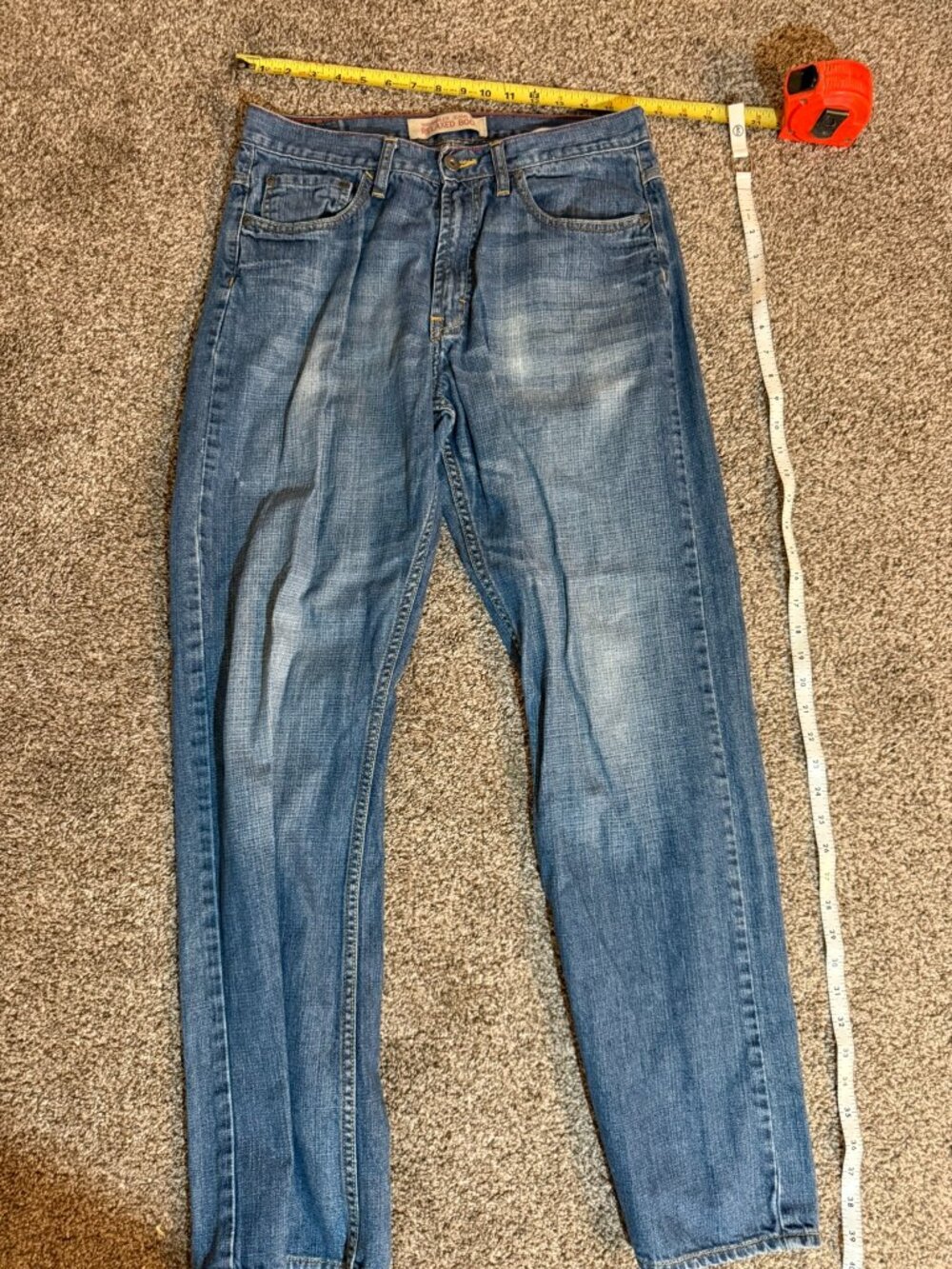 Wrangler Relaxed Boot Men's Jeans 31x32 Medium Light Wash Denim